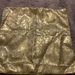 Gold pillow covers